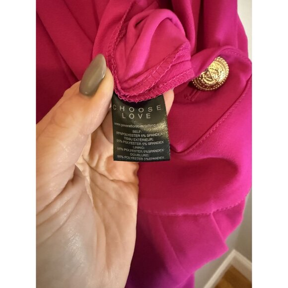 NWT Generation Love Rowenna Sleeveless Jumpsuit Hot Pink Sz 0 [jb] - Picture 3 of 9